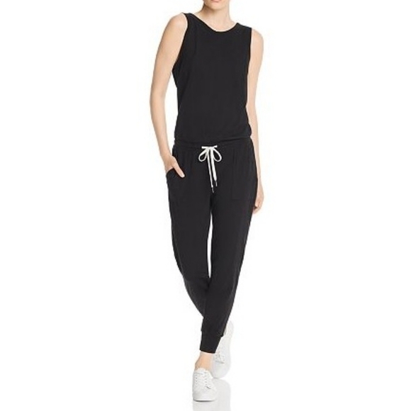 N:Philanthropy Dawn jumpsuit black Cat mesh Lounge Women's Size large NWT - Picture 9 of 9
